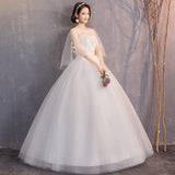 2025 New Bridal Wedding Wedding Apparent Skinny Sexy Big Horn Sleeve Princess Dream Wedding Dress T58 HZ0517