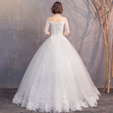 Main Wedding Dress 2025 New Bride Wedding Letter White Simple And Thin Wedding Dress Woman HZ0517