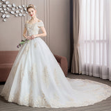 White Wedding Dress French Super Fairy Heavy Industry Star Hepburn 2026 New Bridal Main French Retro Wedding Dress HZ0517