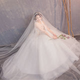 2025 New Bridal Wedding Wedding Apparent Skinny Sexy Big Horn Sleeve Princess Dream Wedding Dress T58 HZ0517