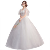 Wedding Dress Bride 2025 New Sexy Self-Innovial Filial Filial Horn Sleeve Wedding Dress HZ0517