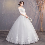 Main Wedding Dress 2025 New Bride Wedding Letter White Simple And Thin Wedding Dress Woman HZ0517