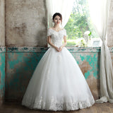 Wedding Dress 2026 New Korean Version Of The Bride Married A Shoulder-To-Shoulder Princess Simple Slim Light Wedding Dress HZ0517