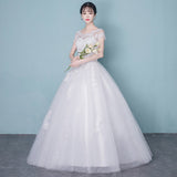 Wedding Dress 2026 New White Shoulder-Shouldered Bridal Simple Temperament To Slim Slimming Woman Wedding Dress HZ0517