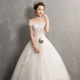 Light Sen Series Shoulder Wedding Dress 2026 New Uniform Bride Spring High-Rise Thin Simple Fashion Code HZ0517