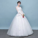 Wedding Dress New 2026 Bride Wedding Long Tail Long Sleeve Slim Slim Thin Korean Version Of The Big And Light Wedding Dress HZ0517
