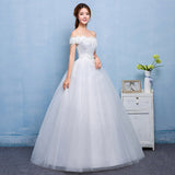 2026 New Spring Wedding Dress Brides Together To Show Thin Shoulder Wedding Dress Korean Style HZ0517
