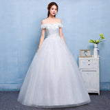 2026 New Spring Wedding Dress Brides Together To Show Thin Shoulder Wedding Dress Korean Style HZ0517