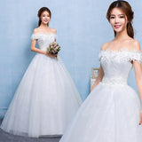 2026 New Spring Wedding Dress Brides Together To Show Thin Shoulder Wedding Dress Korean Style HZ0517