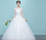 Wedding Dress 2026 New White Shoulder-Shouldered Bridal Simple Temperament To Slim Slimming Woman Wedding Dress HZ0517