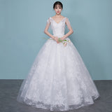 Qidi Wedding Dress 2026 New Spring Bride White Sexy V Collar Korean Princess Slim Slim Simple HZ0517