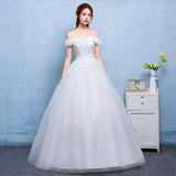 2026 New Spring Wedding Dress Brides Together To Show Thin Shoulder Wedding Dress Korean Style HZ0517