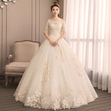 Light Main Wedding Dress Woman 2026 New French Word Shoulder Bride Goes Out Super Xiansen Simple Tail HZ0517