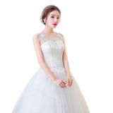 Wedding Dress 2026 New Bridal Wedding Dress Large Size Round Collar Shoulder Lace Wedding Dress T50 HZ0517