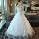 Wedding Dress Bridal Drag Tail Small Man 2026 New White Breast Lace Simple Fairy Temperament Sensi Temperament Wedding Dress HZ0517