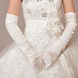Bridal Accessory Wedding Gloves Etiquette Party Gloves Wedding Gloves Long Winter Wedding White Plus Long Gloves HZ0517
