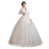 Light Wedding Dress 2025 New One-Word Shoulder Bride Wedding Sling Sen Wearing Thin Dream Wedding Dress F49 HZ0517