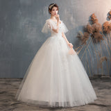Light Wedding Dress 2025 New One-Word Shoulder Bride Wedding Sling Sen Wearing Thin Dream Wedding Dress F49 HZ0517