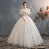 Light Wedding Dress 2025 New One-Word Shoulder Bride Wedding Sling Sen Wearing Thin Dream Wedding Dress F49 HZ0517