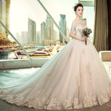 Court Main Wedding Dress Bride 2026 New Retro French Wedding Long Sleeves Long Tailed Main Wedding Dress HZ0517