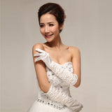 Bridal Accessory Wedding Gloves Etiquette Party Gloves Wedding Gloves Long Winter Wedding White Plus Long Gloves HZ0517