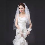 Bride Wedding Transparent Dress Short Gloves Wedding Dress With Finger Embroidery Bow Gloves HZ0517