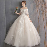 Light Main Wedding Dress 2025 New Bride Pregnant Woman With A Word Of Simple Princess French Hepburn Super Fairy Big-Size Woman HZ0517