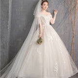 Light Main Wedding Dress 2025 New Bride Pregnant Woman With A Word Of Simple Princess French Hepburn Super Fairy Big-Size Woman HZ0517