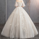 Light Main Wedding Dress 2025 New Bride Pregnant Woman With A Word Of Simple Princess French Hepburn Super Fairy Big-Size Woman HZ0517
