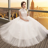 Wedding Dress 2026 New Bridal Collared A Thin Spring Simple Princess Lined Up Light Wedding Dress HZ0517