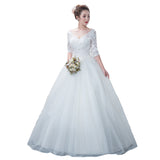 Wedding Bi-Slender Bride 2025 New Sexy White Wedding Dresses In The Sleeves HZ0517