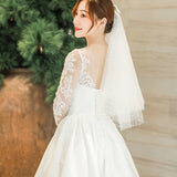 French Hepburn Ding Noodle Light Wedding Dress 2026 New Bridal Drag Fairy Princess Dress Thin Dream HZ0517
