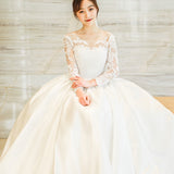 French Hepburn Ding Noodle Light Wedding Dress 2026 New Bridal Drag Fairy Princess Dress Thin Dream HZ0517