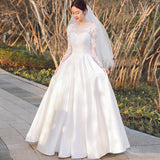 French Hepburn Ding Noodle Light Wedding Dress 2026 New Bridal Drag Fairy Princess Dress Thin Dream HZ0517