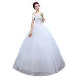2026 New Bridal Wedding Dress Korean Shoulder Lace Wedding Dress T42 HZ0517