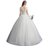 Wedding Dress 2026 New Word Shoulder Bride Thin High-Waist Pregnant Simple Small Tail HZ0517