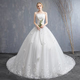 Sen Family Light Wedding Dress With Thin Korean Dream Princess Drag Tail Super Fairy Bride Wedding Yarn 2026 New Model HZ0517