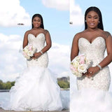 2026 New Breast-Wear Wedding Dress Mermaid Without Beads Big Crystal Bridal Temperament Wedding Dress Small Thin HZ0517