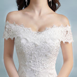 One-Word Shoulder Sen Shawl Dress Princess Slim Thin Fish Tail Tail Bridal Wedding Light Wedding Dress 2026 New HZ0517