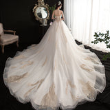 Brased Wedding Dress 2026 New Spring Bridal French Tug-And-Smori Super Fairy Dream Simple Go Out Yarn Light HZ0517