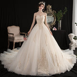Brased Wedding Dress 2026 New Spring Bridal French Tug-And-Smori Super Fairy Dream Simple Go Out Yarn Light HZ0517