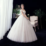 Wedding Dress 2025 New Hepburn Fashion Korean Style Simple Thin Bride Main Wedding Dress F61 HZ0517