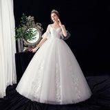 Wedding Dress 2025 New Bridal Wedding Dress Plus-Size Wedding Dress F54 HZ0517