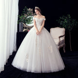 Wedding Dress 2025 New Hepburn Fashion Korean Style Simple Thin Bride Main Wedding Dress F61 HZ0517