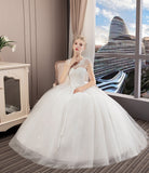 2025 White Wedding Dress Lace Size Bridal Dress Korean Version Of The Dream Bratos White Simple HZ0517