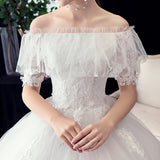 2025 New Wedding Dress Wish Shoulder Lotus Side Plus Large Lace Wedding Dress Female F57 HZ0517
