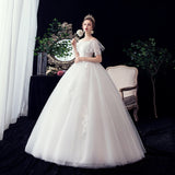 2025 New Wedding Dress Wish Shoulder Lotus Side Plus Large Lace Wedding Dress Female F57 HZ0517