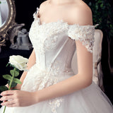 Wedding Dress 2025 New Hepburn Fashion Korean Style Simple Thin Bride Main Wedding Dress F61 HZ0517