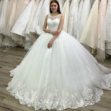 2026 New White Lace Sticker Dress Wedding Dress With Luxury Wedding Dress HZ0517