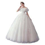 2025 New Wedding Dress Wish Shoulder Lotus Side Plus Large Lace Wedding Dress Female F57 HZ0517